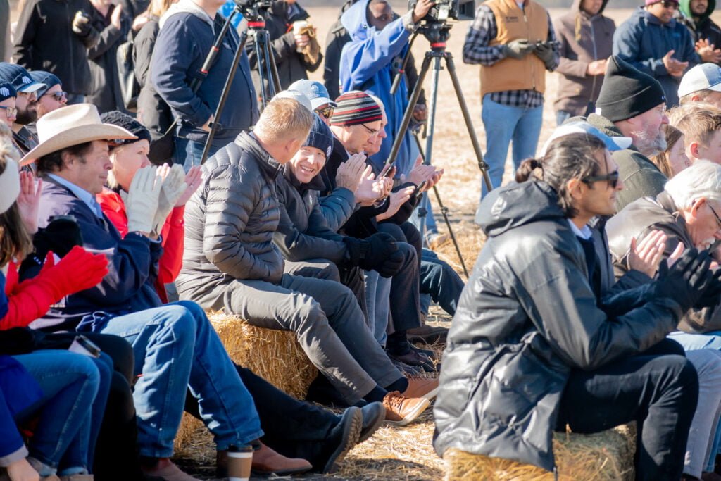 People gather at Grand Farm