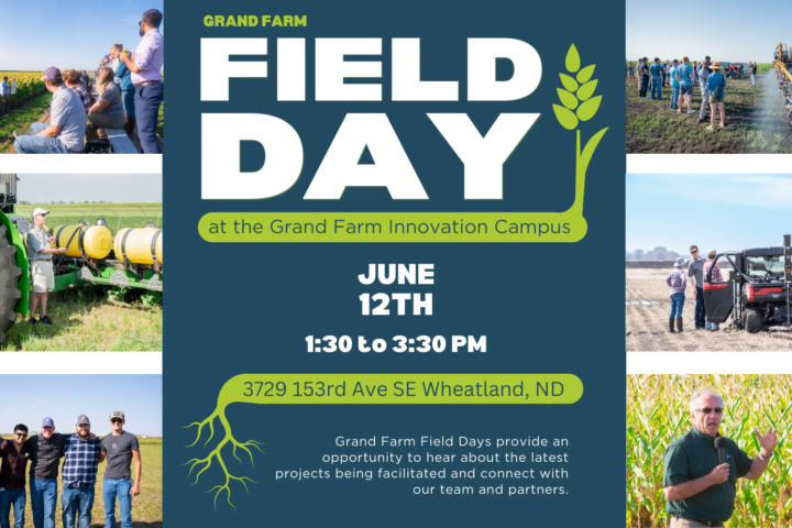 Field Day at the Grand Farm Innovation Campus on June 12th.