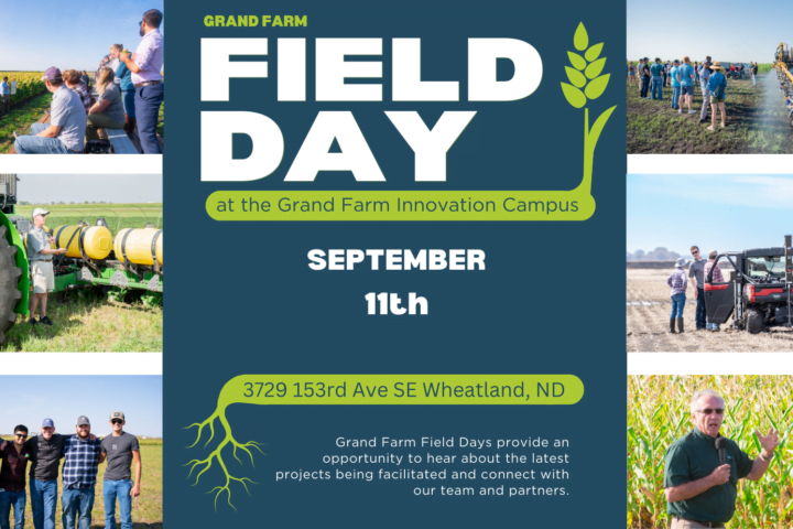 Field Day at the Grand Farm Innovation Campus on September 11th.