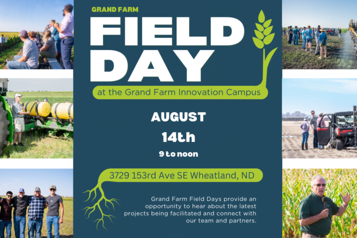 Field Day at the Grand Farm Innovation Campus on August 14th.