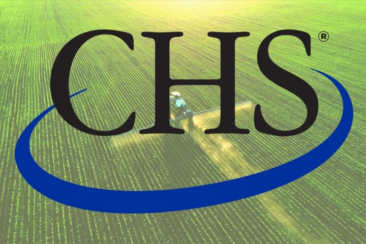CHS logo over field